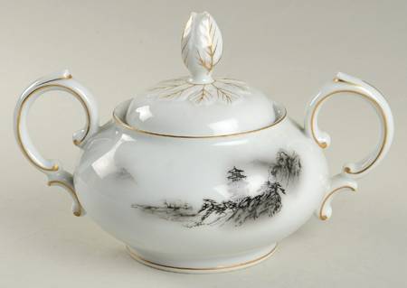 Landscape Sugar Bowl & Lid