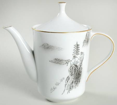 Landscape Teapot & Lid