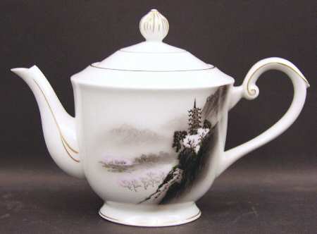 Landscape Teapot & Lid