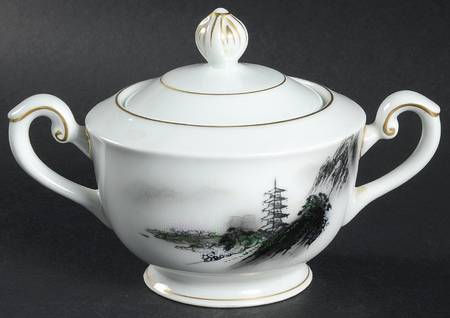 Landscape Sugar Bowl & Lid
