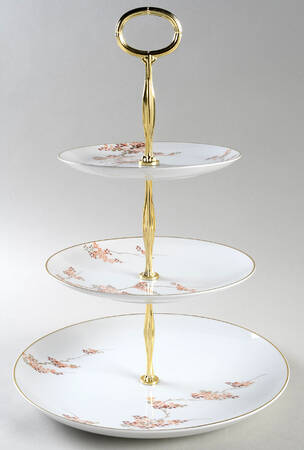 Maple (Coupe) 13 7/8"-14 1/4" 3-Tiered Serving Tray(DP,SP,BB) HC
