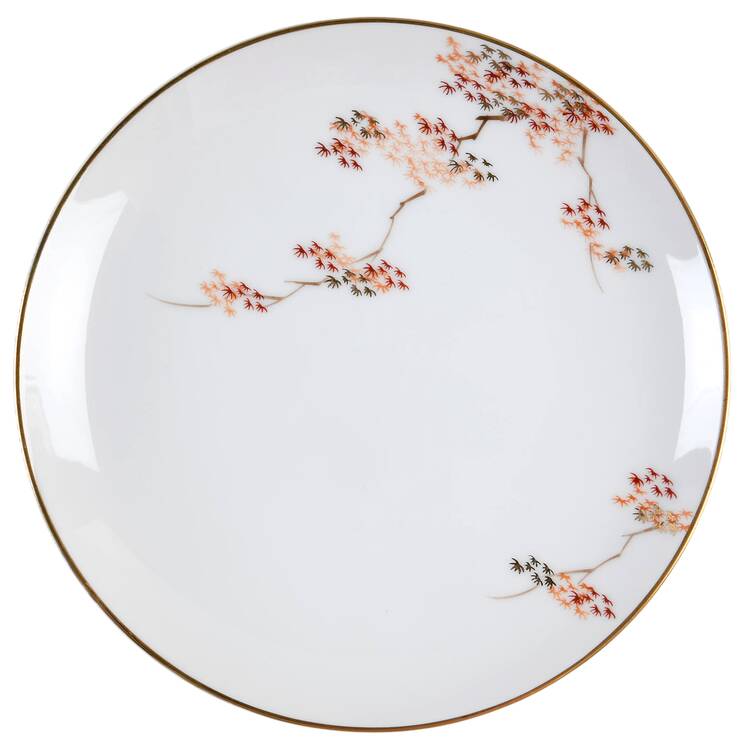 Maple (Coupe) Bread & Butter Plate by Fukagawa