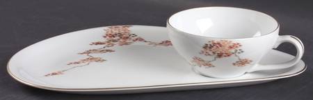 Maple (Coupe) Snack Plate & Cup Set