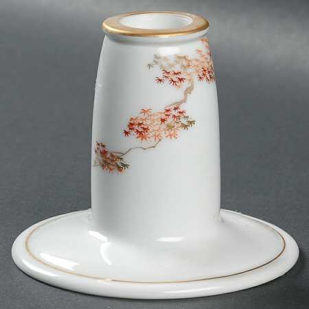 Maple (Rim) Single Light Candlestick by Fukagawa