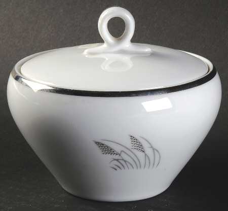 Moon Glow (Black Plant) Sugar Bowl & Lid