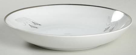 Moon Glow (Black Plant) Coupe Soup Bowl
