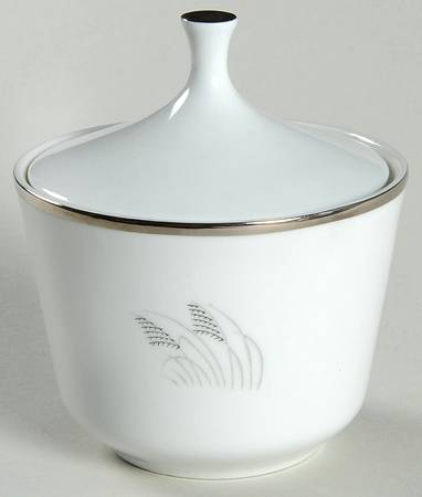 Moon Glow (Black Plant) Sugar Bowl & Lid