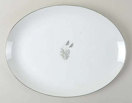 Moonlight 16" Oval Serving Platter by Fukagawa
