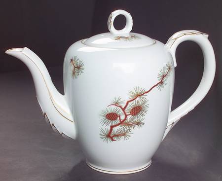 Pine Cone (Coupe Shape) Teapot & Lid