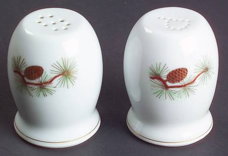 Pine Cone (Coupe Shape) Salt & Pepper Set