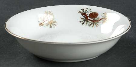 Pine Cone (Rim Shape) Fruit/Dessert (Sauce) Bowl