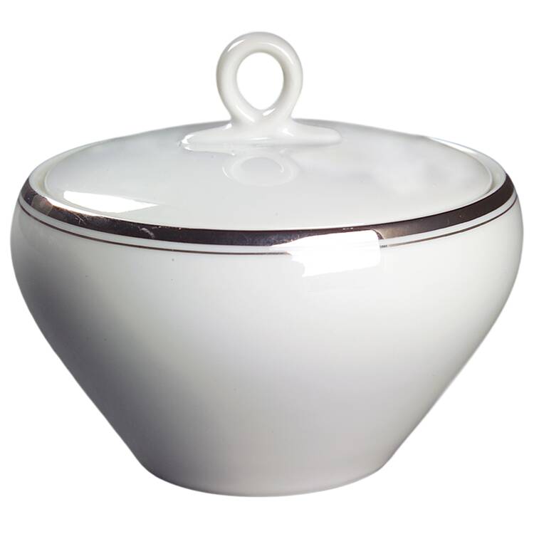 Platinum Sugar Bowl & Lid