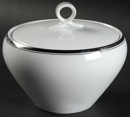 Platinum Sugar Bowl & Lid