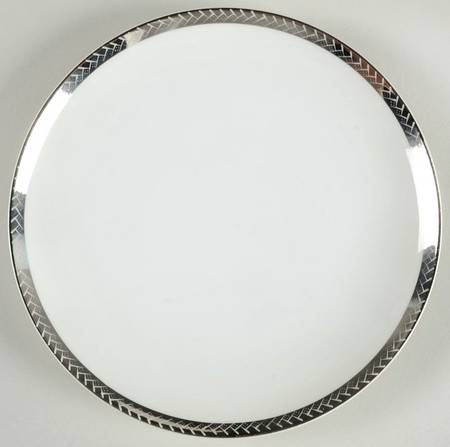 Silver Braid Bread & Butter Plate by Fukagawa