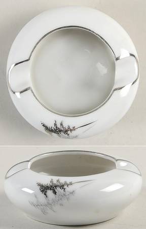 Silver Bamboo (3 Groups of Trees) Small Ashtray