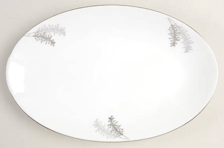 Silver Bamboo (3 Groups of Trees) Relish/Gravy Underplate