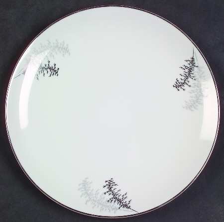 Silver Bamboo (3 Groups of Trees) Salad Plate