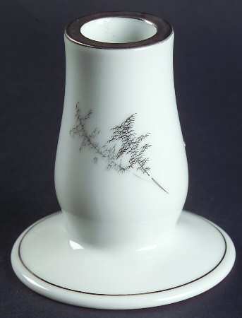 Silver Bamboo (3 Groups of Trees) 3" Candlestick