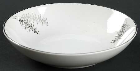 Silver Bamboo (3 Groups of Trees) Fruit/Dessert (Sauce) Bowl