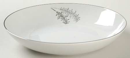 Silver Bamboo (3 Groups of Trees) Coupe Soup Bowl