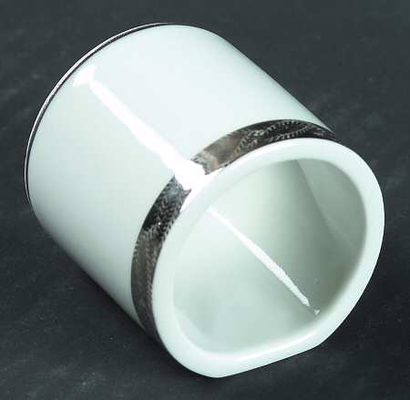 Silver Lichen Napkin Ring