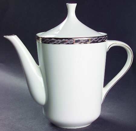 Silver Lichen Coffee Pot & Lid