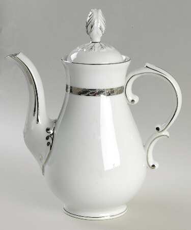 Silver Lichen Coffee Pot & Lid