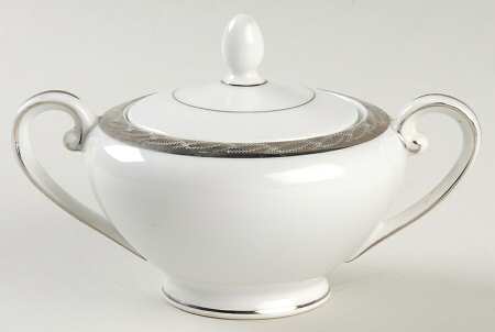 Silver Lichen Mini Sugar Bowl & Lid