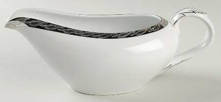 Silver Lichen Gravy Boat