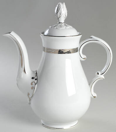 Silver Lichen Coffee Pot & Lid