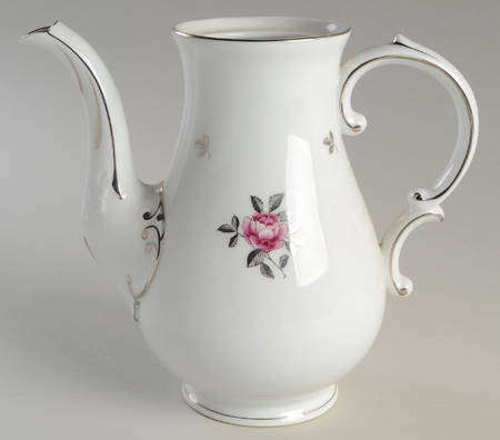 Silver Rose Coffee Pot No Lid