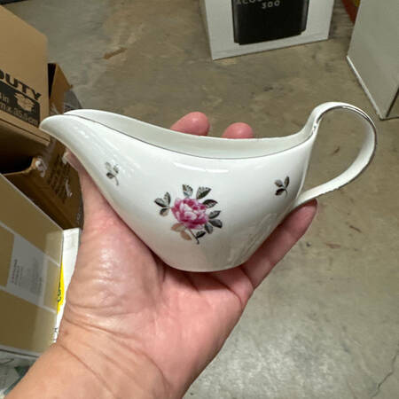 Silver Rose Gravy Boat & Underplate