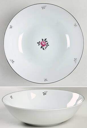 Silver Rose 10" Round Vegetable Bowl