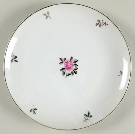 Silver Rose Salad Plate