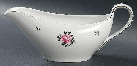 Silver Rose Gravy Boat