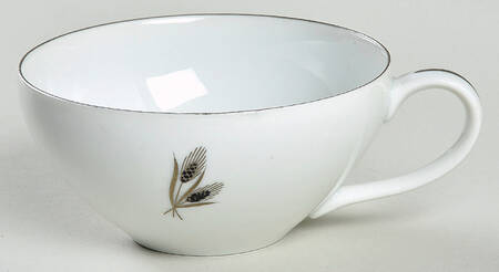 Silver Wheat Flat Cup
