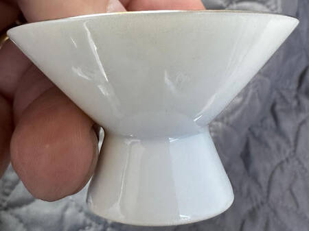 Silver Wheat Sake Cup