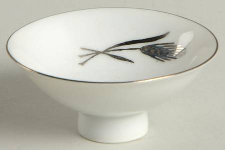 Silver Wheat Sake Cup