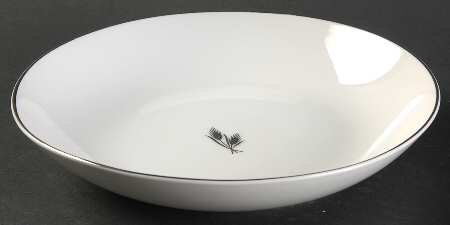 Silver Wheat Coupe Soup Bowl by Fukagawa
