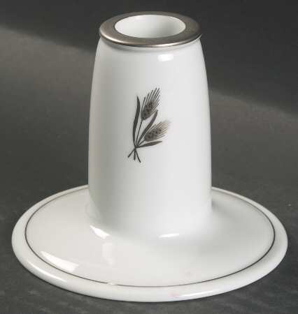 Silver Wheat 3" Candlesticks