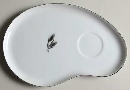 Silver Wheat Snack Plate