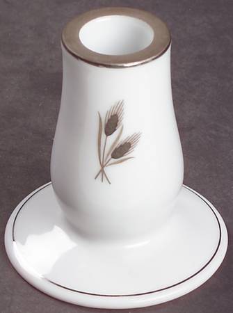 Silver Wheat 3" Candlestick