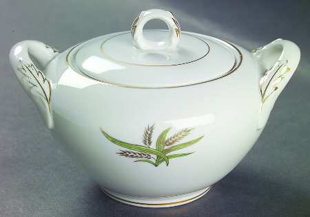 Wheat Sugar Bowl & Lid