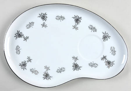 White Rose Snack Plate