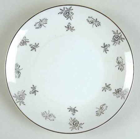 White Rose Bread & Butter Plate