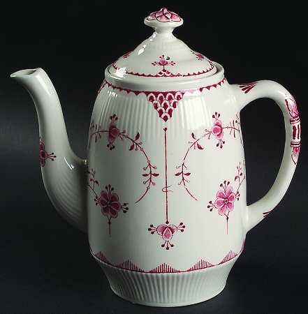 Denmark Pink Coffee Pot & Lid