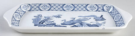 Old Chelsea Blue (Blue Birds, Flowers) Bread Tray