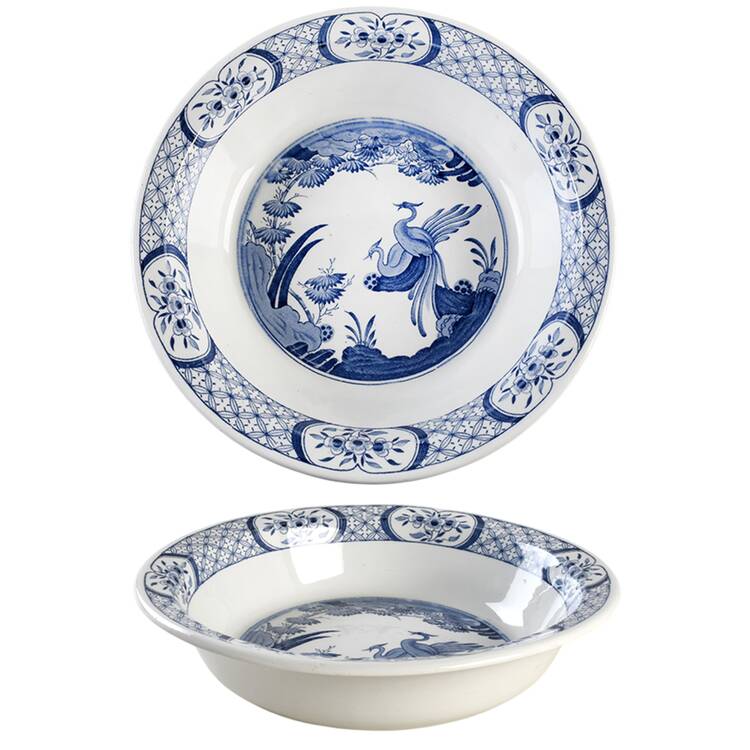 Old Chelsea Blue (Blue Birds, Flowers) 11" Round Serving Bowl