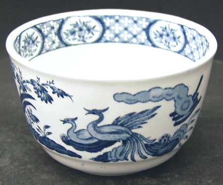 Old Chelsea Blue (Blue Birds, Flowers) Cranberry Bowl