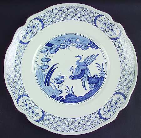 Old Chelsea Blue (Blue Birds, Flowers) Underplate for Tureen